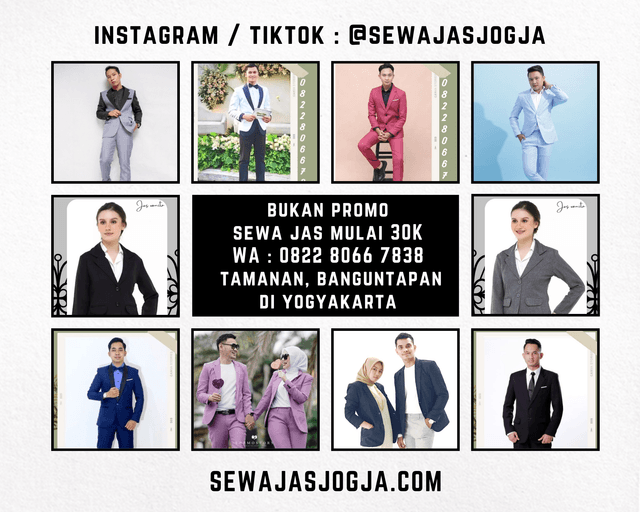 Sewa jas yang buka setiap hari di jogja @sewajasjogja | 0822-8066-7838 | Kulon progo